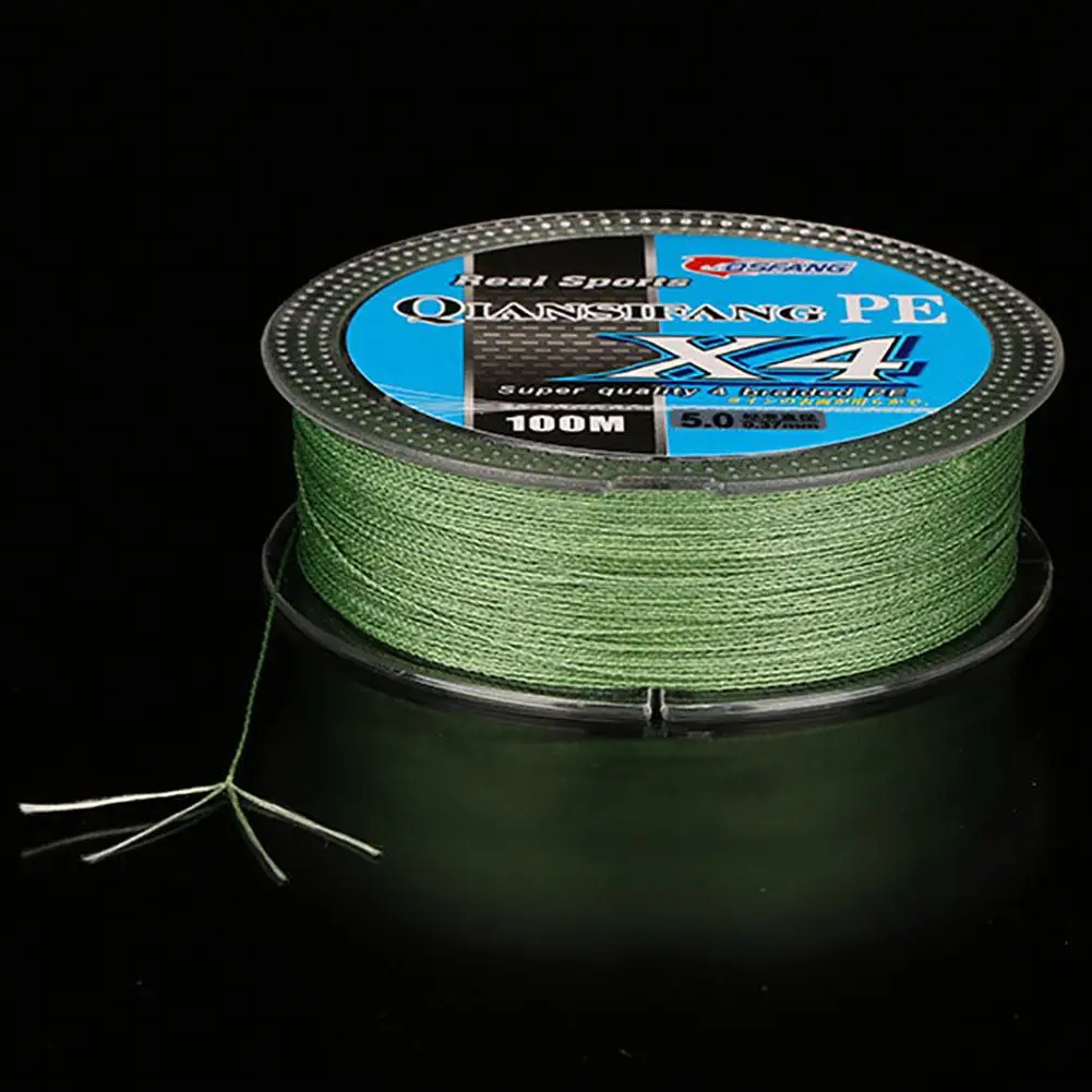 Super Strong 4 Strands Braided Fishing Line 10LB-80LB High Tensile Strength Braided Lines 100M For Saltwater Freshwater