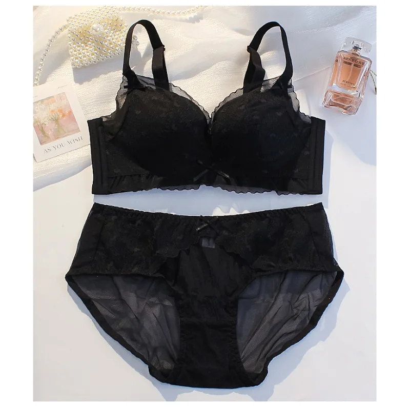 Sexy Pure Desire Breeze Bralette, kleine Büste, Push-Up, Raffung, Anti-Durchhängen, kabellos, bequem, atmungsaktiv, Dessous-Set, großer Look ​
