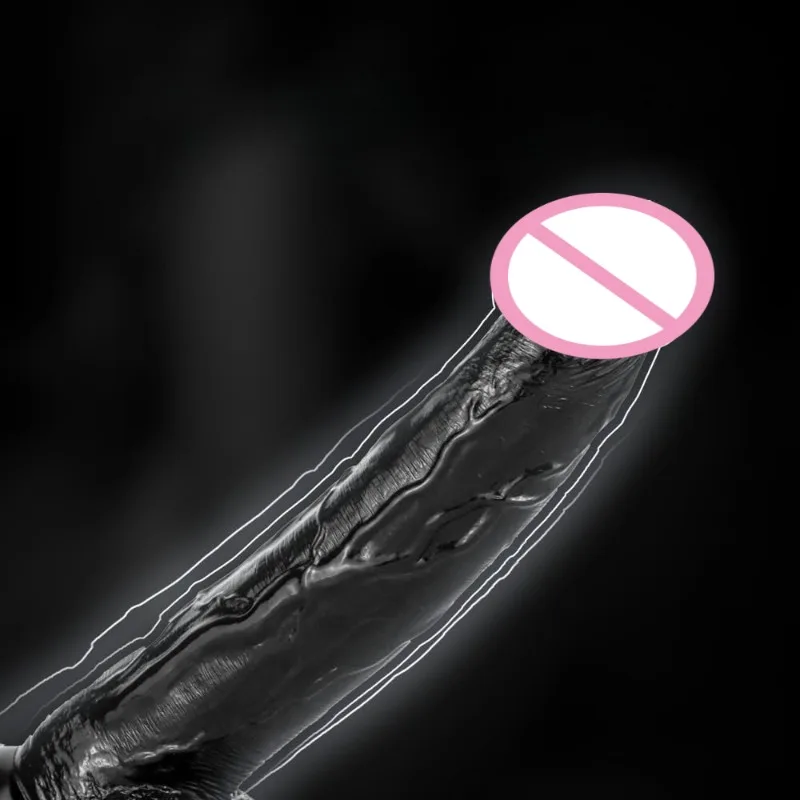 Vagina Dildos Realistic Black Dildo Masturbators Anal Soft Clitoris Vaginal Massager Penis Suction Vibrator Women G-Spot Jelly