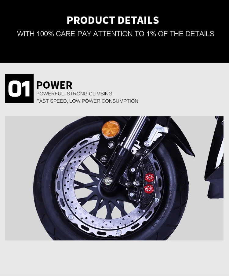 Fotografia 4: Moto Elétrica Off-Road 4500W de Potência Máxima, 60V 28.8AH, Autonomia de 96 km, Pneu Gordo de 14/12 Polegadas para Neve e Terrenos Acidentados