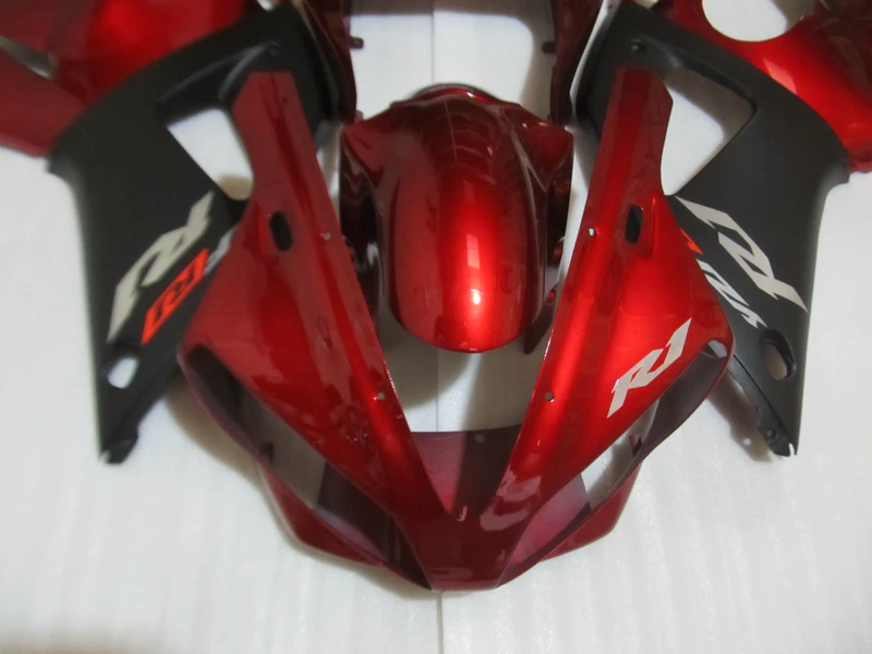 Injection molding free customize fairing kit for YAMAHA YZFR1 2000 2001 wine red black fairings set YZF R1 00 01 SZ11