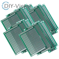 20PCS 5x7 4x6 3x7 2x8cm Double Side Prototype Diy Universal Printed Circuit PCB Board Protoboard pcb kit Breadboard Set