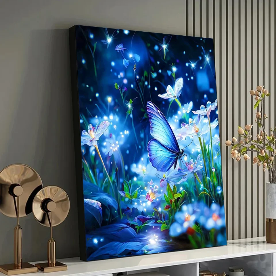2024 5d Diamant Malerei Schmetterling Serie Blumen landschaft Diamant Mosaik Tier DIY Stickerei Set handgemachte Heim dekoration