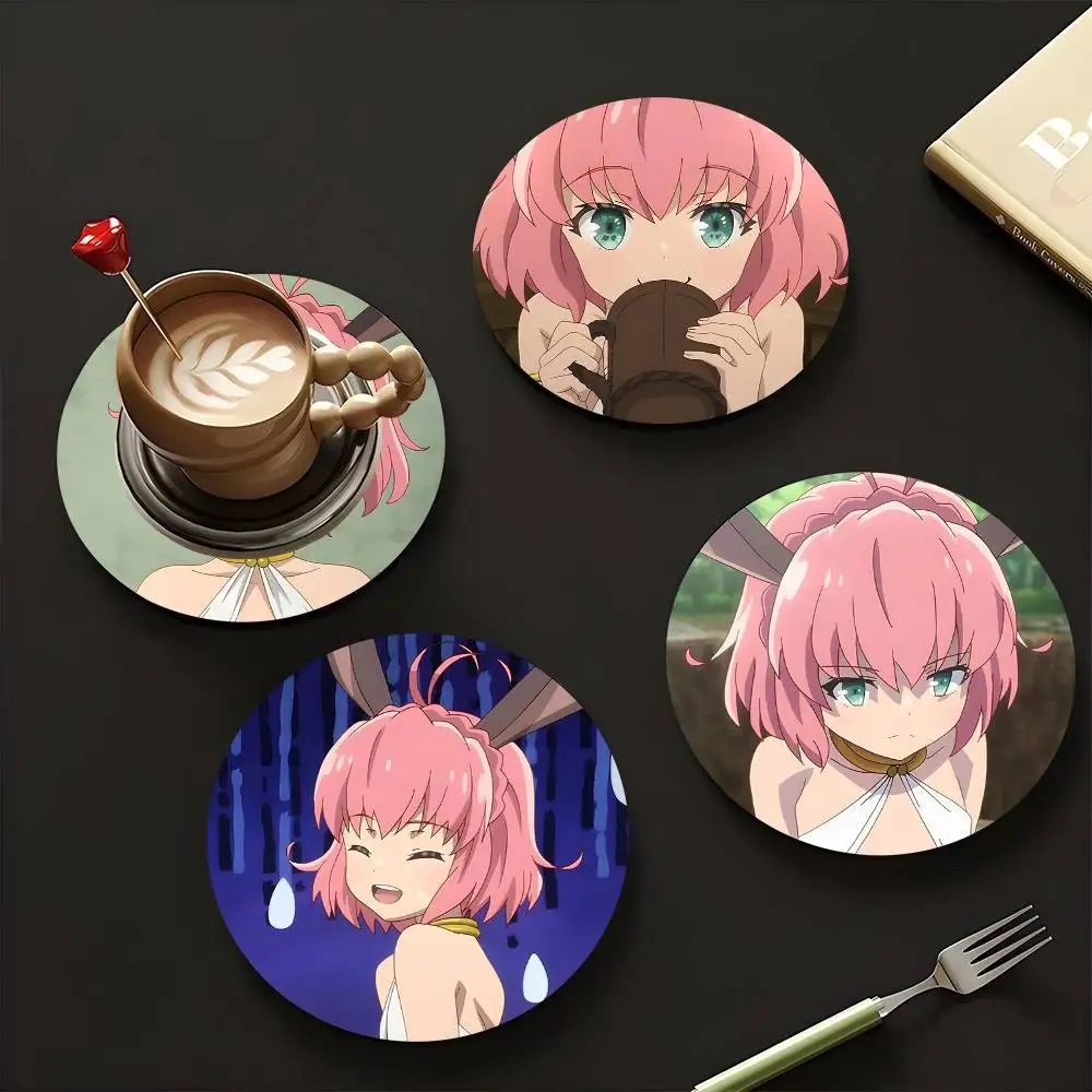 1pc Sylvie How Not To Summon A Demon Lord Wooden Coaster Colour Printing Cup Mat Home Desk Decoration Gifts