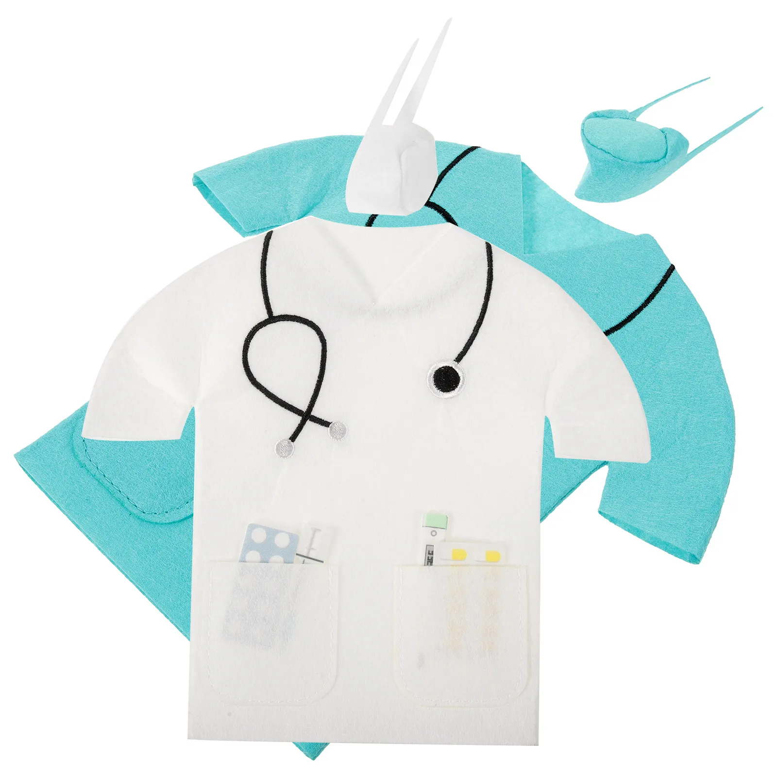 

2 Pcs Bags Felt Non Woven Bottle Cover Protective Gift Bag Blue Safe Reliable Practical Decorative