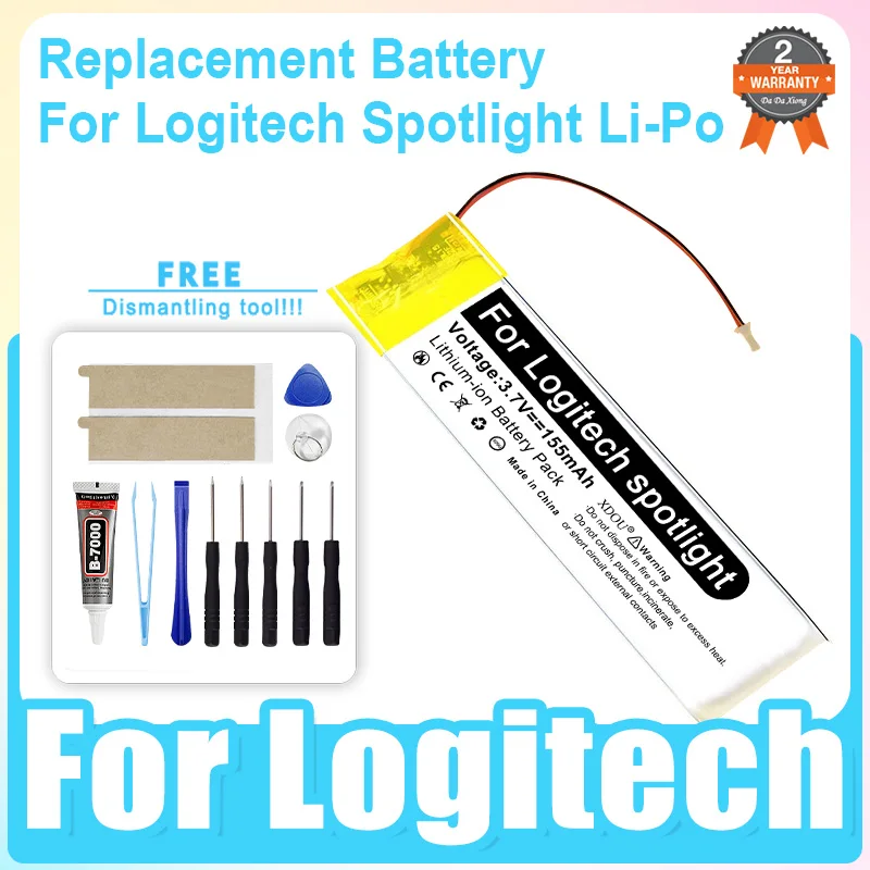 Brand-New Replacement Battery For Logitech Spotlight Li-Po