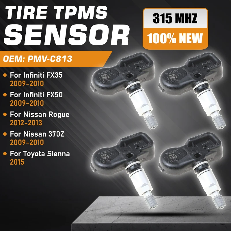 

TPMS For Infiniti FX35 Nissan 370Z 2009-2010 Nissan Rogue 2012-2013 Toyota Sienna 2015 Tire Pressure Monitor Sensor Accessories