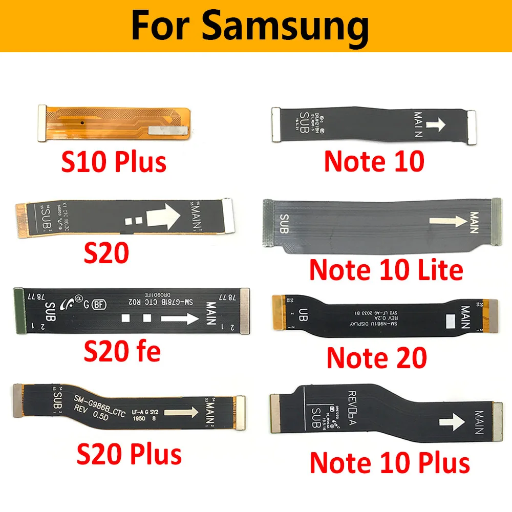 USB Charging Port Dock Board Connector Main Motherboard Flex LCD Flex Cable For Samsung Note 10 Lite Note 20 S10 Plus S20 Fe