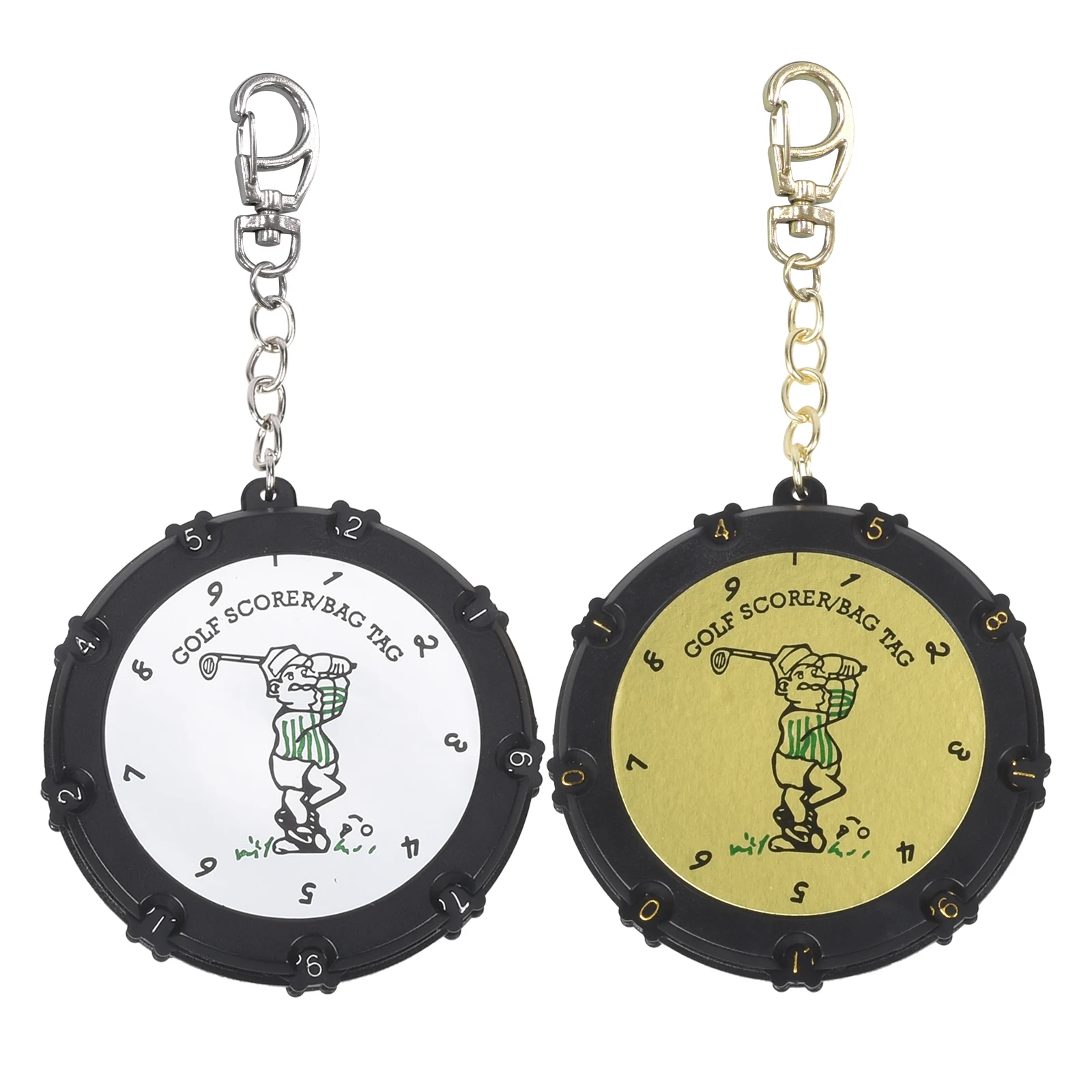 Contador de tacos de golfe de 18 buracos |   Protetor de pontuação de golfe com chaveiro |   Rastreador portátil de putt de golfe |   Acessórios de golfe para homens e mulheres