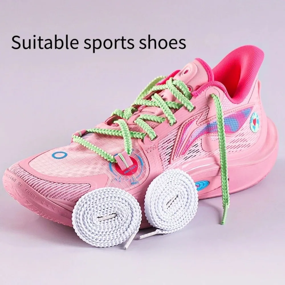 1Pair 120CM Flat Sneaker Shoestrings Replace Colorful Tennis Shoelaces Polyester Elastic Sport Shoelaces Shoes Accessories