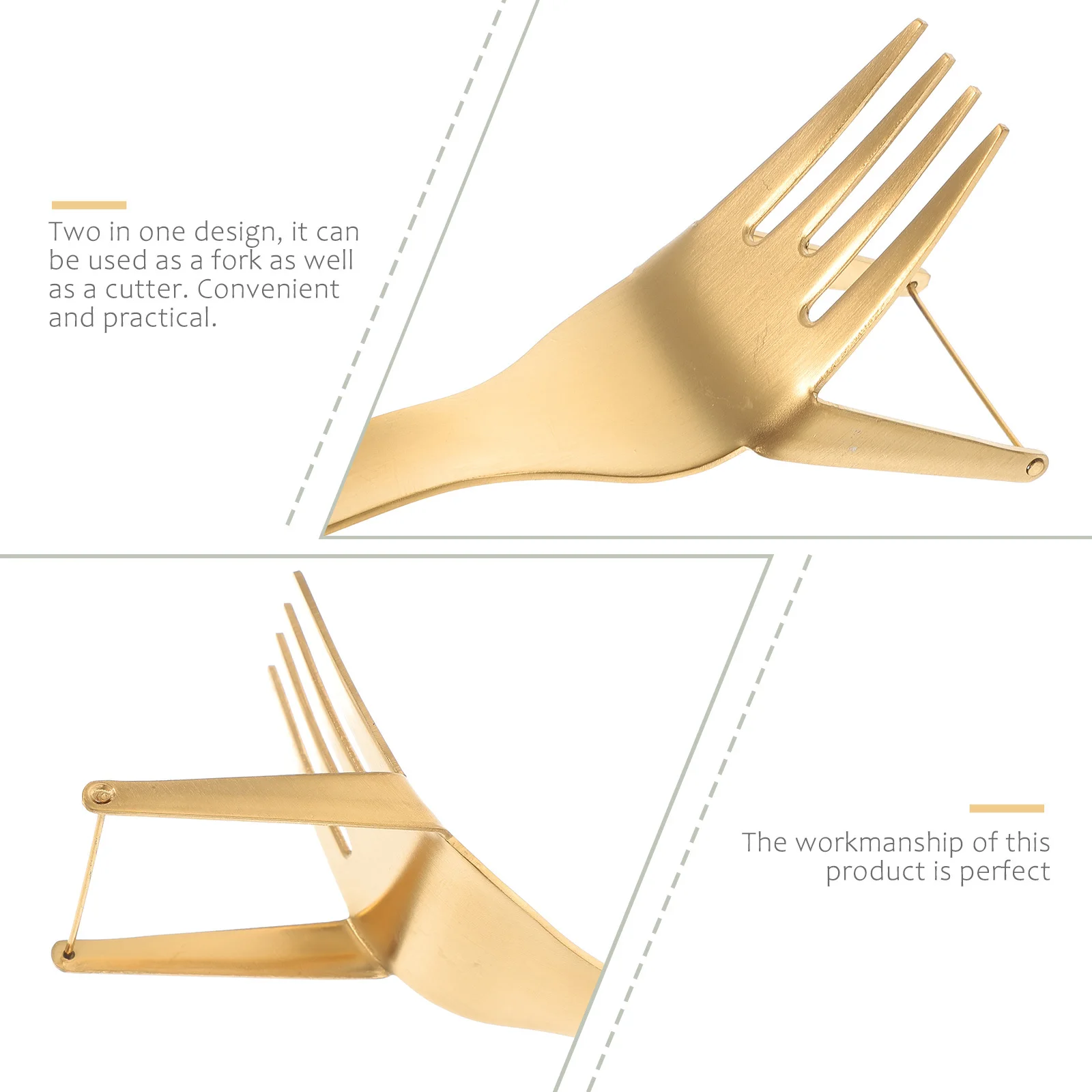 

Multipurpose 2-in-1 Watermelon Fork Slicer Stainless Steel Fruit Cutter Wear-Resistant Rust-Proof Convenient for Home