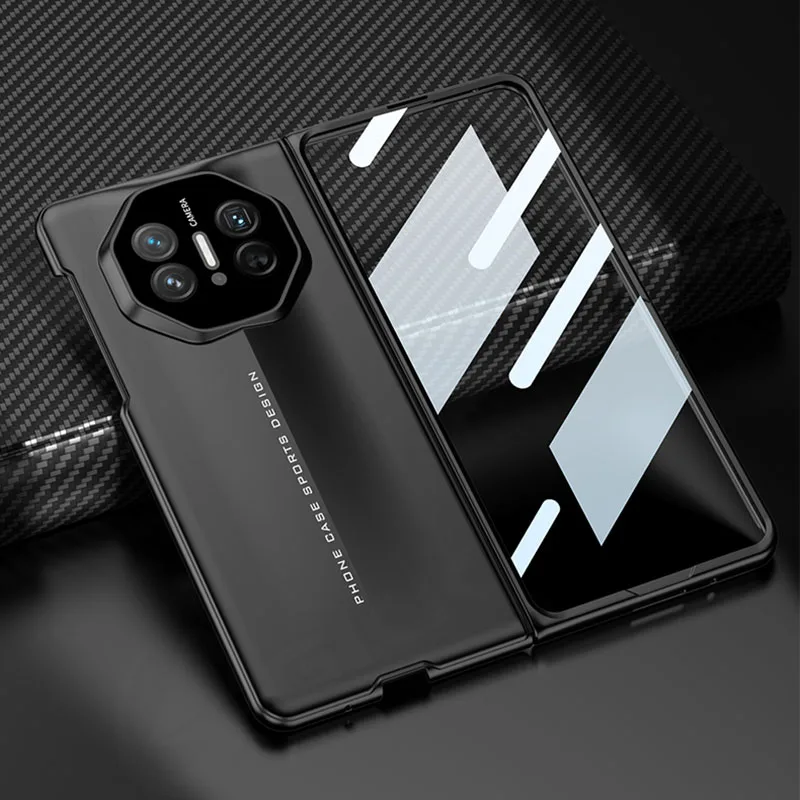 Ultra-thin Blade Armor Style Case For Huawei Mate X3 With Front Glass Camera Protective Matte Hard Cover For Huawei Mate X5 Case