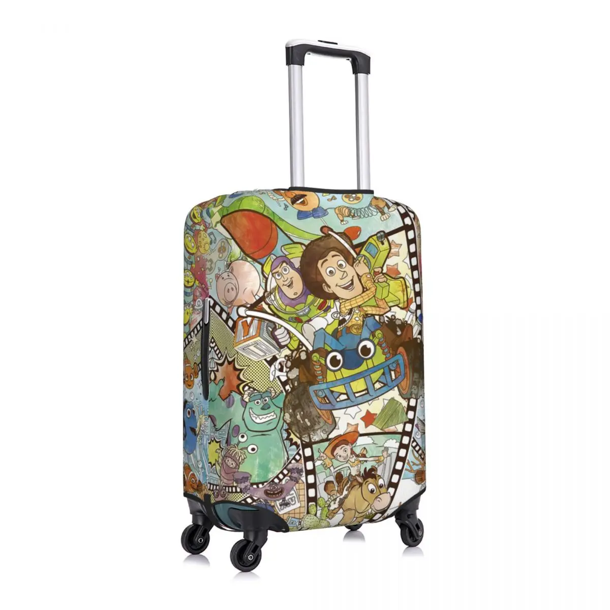 Custom Toy Story Collage Luggage Cover Cute Suitcase Protector Covers Suit For 18-32 inch