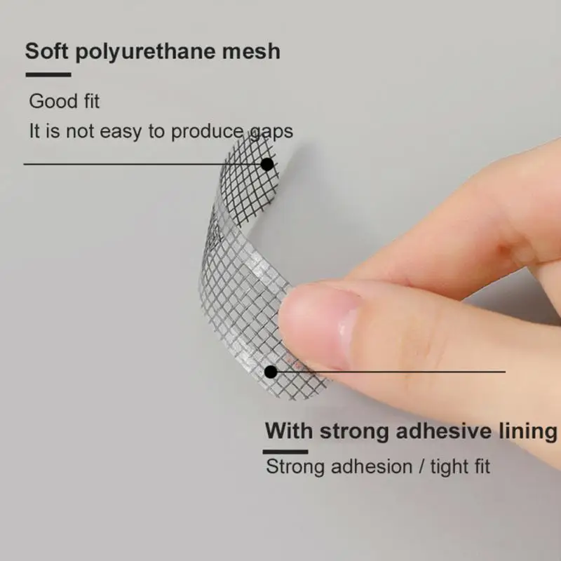 Auto-adesivo Window Screen Repair Net, Door Fix Patch, Anti-Insect Mosquito Mesh, Buracos Quebrados, 1 Pc, 3 Pcs, 5Pcs