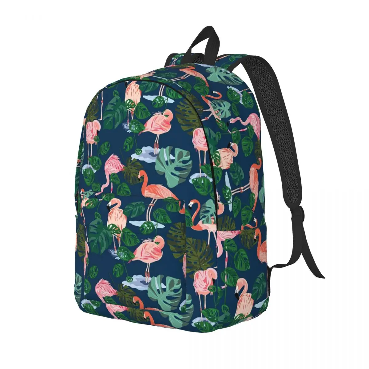 Flamingo tropical 1 mochila mochila grande capacidade meninos meninas bookbag saco de escola sacos de ombro para homens