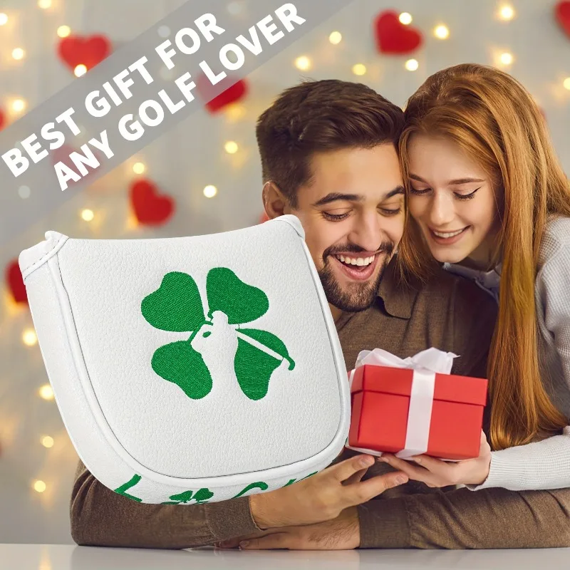 1pc Clover Golf Putter Cover - Dustproof and Durable, Scratch Resistant in White/Black, Golf Protective Cover image 5