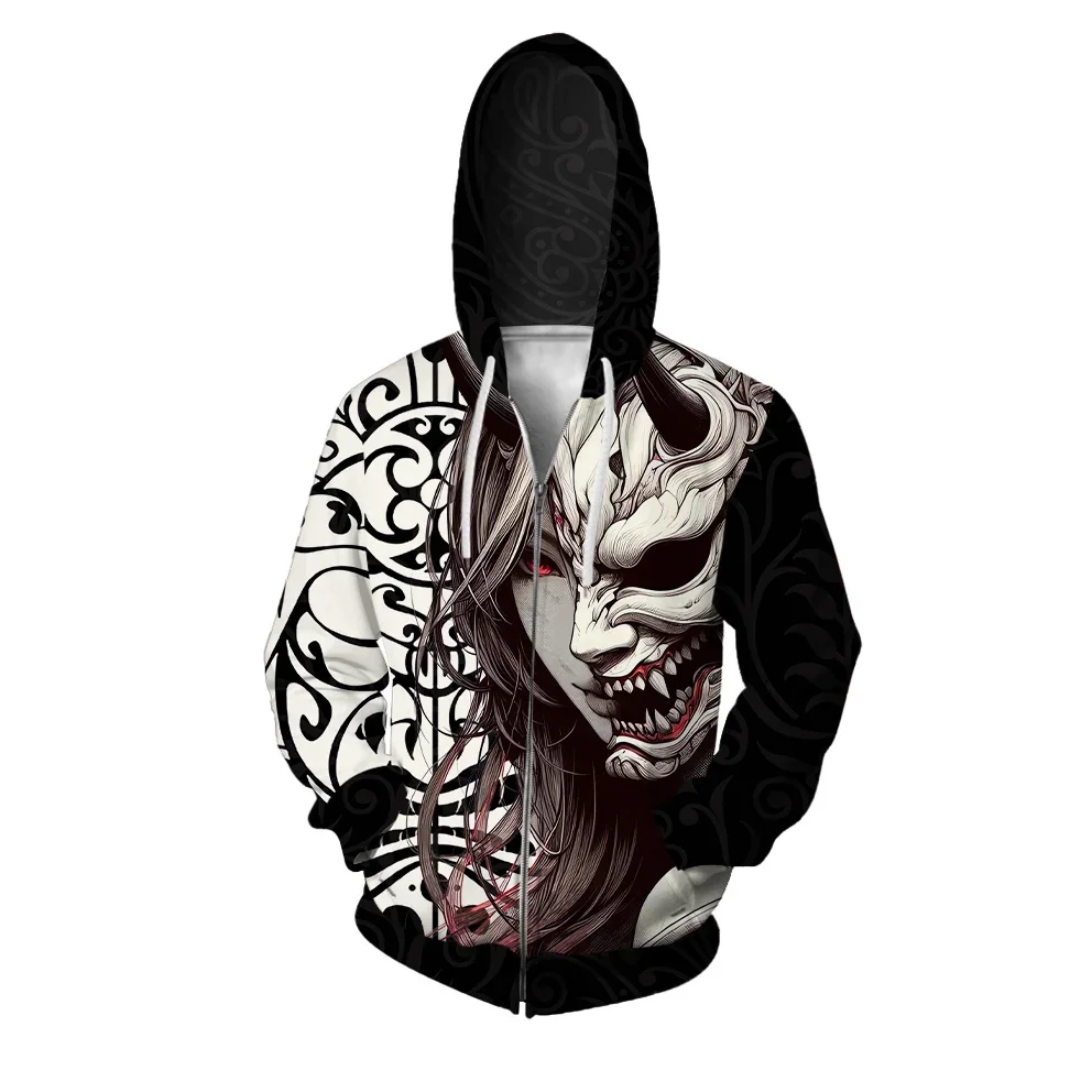 

Модная и универсальная толстовка с капюшоном для мужчин и женщин, толстовка с персонализированным принтом маски, удобные и стильные толстовки на молнии