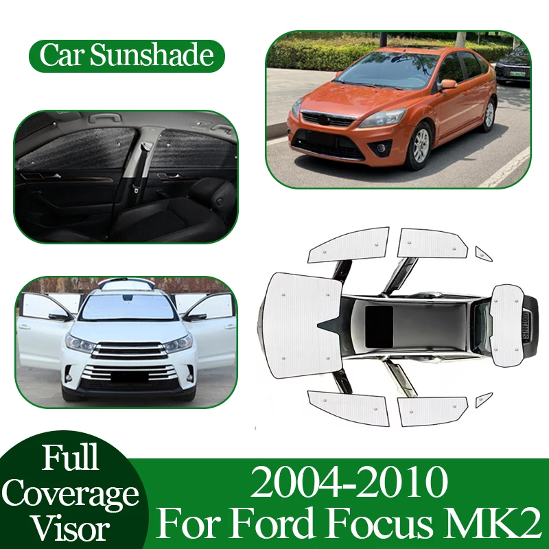 

Car Window Sunshade For Ford Focus MK2 MK2.5 Hatchback 2004 2005 2006~2010 Anti-UV Full Coverage Sunshade Cover Protection Board