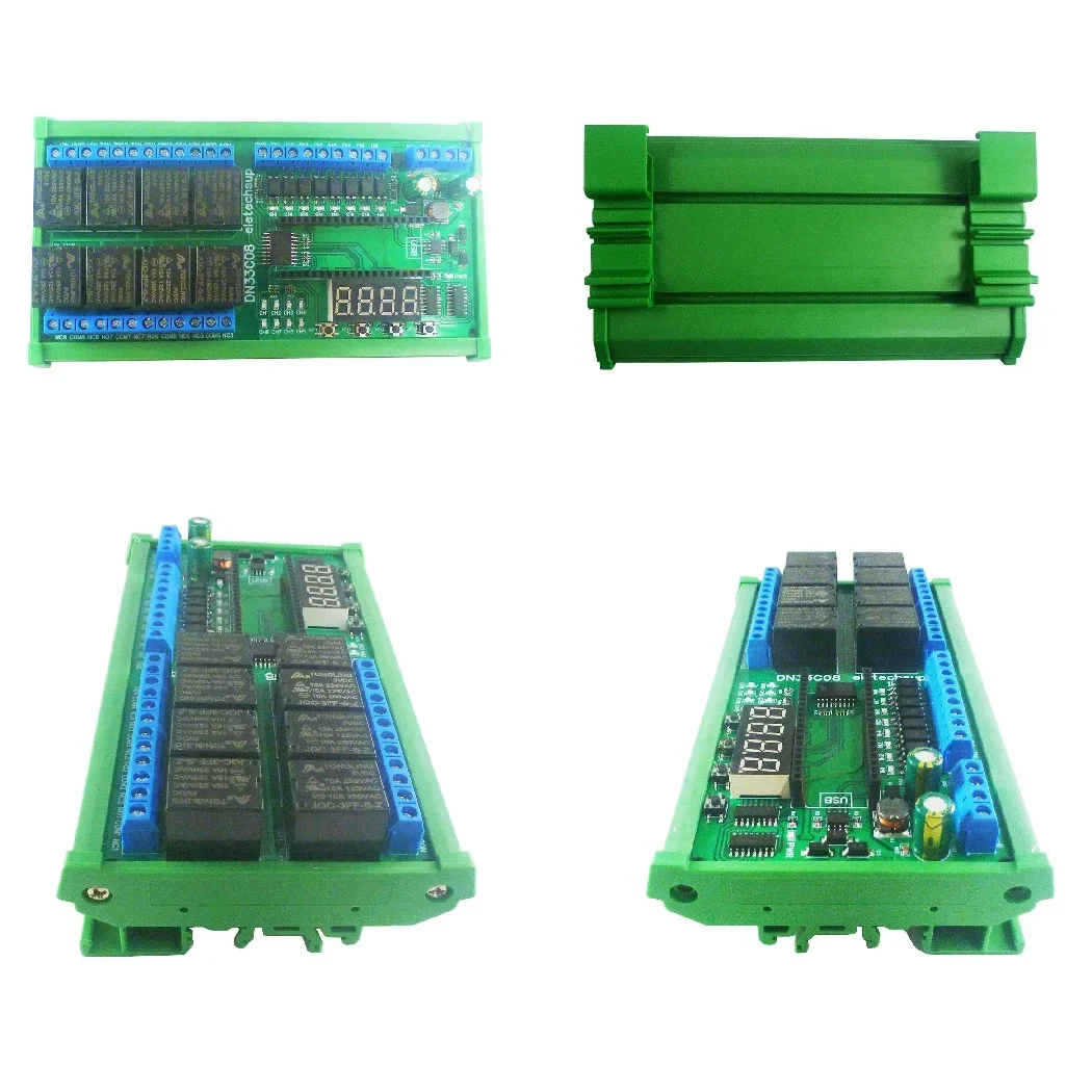 Minuterie de retard multifonction DC 12V 24V 8ch RS485 Modbus citations Tech pour Raspberry Pi Pico Simple Open PLC chirurgie tionné C ++