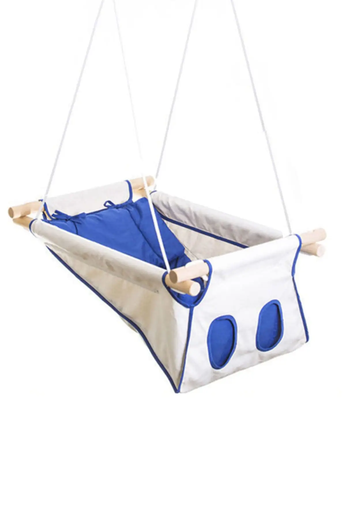 Baby Bounce Swing Hammock Crib Chair Wooden Children Kindergarten Outdoor Safety Parent-Child Interactive Toys Kids Product