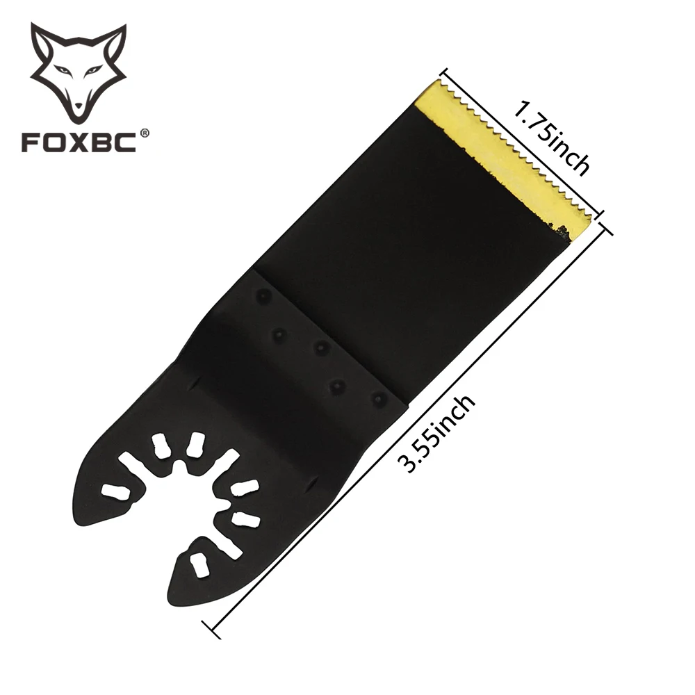 FOXBC 5PCS lame per seghe multiuso oscillanti 34mm titanio tecnologia tedesca kit di strumenti a sgancio rapido per legno plastica metallo morbido