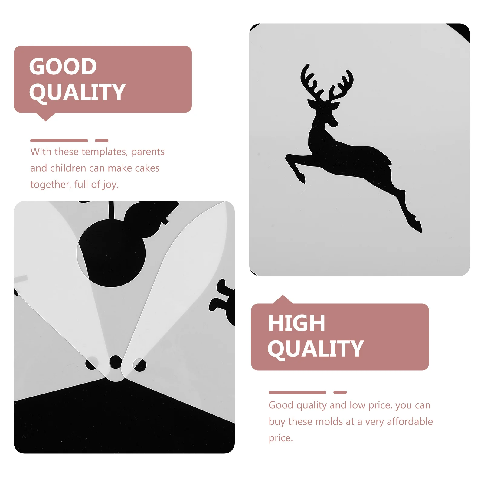 

24Pcs Creative Coffee Stencils Set Pet Reusable Templates for Milk Art Cappuccino Baking Cake Decorating Holiday Gift Idea