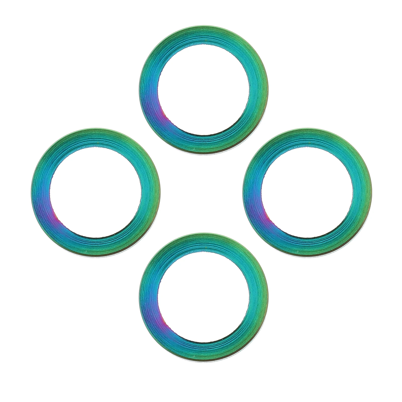 

4Pcs Bike Screw Washers Flat Metal Washers Heavy Duty Retainer Gasket for Road Mountain Bicycle Headset Spacer Prevent Loosening