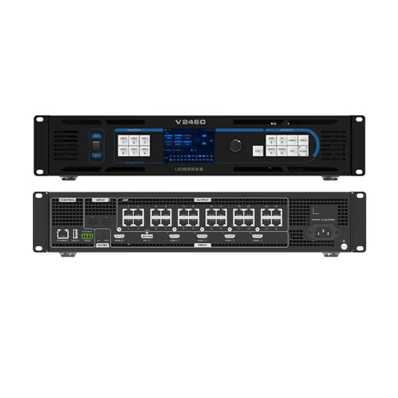 4K Video Processor V2460 for Novastar LED Displays-Video Wall Controller with Retail Store Elevator Wayfinding Applications