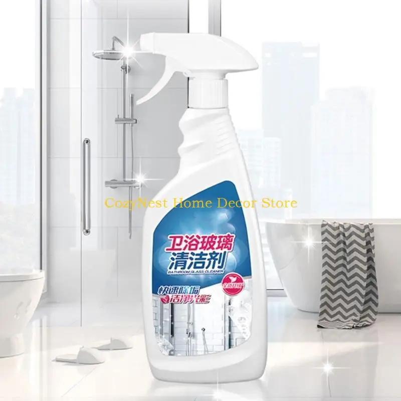 

92MF Shower Glass Cleaner Hard Water Stain Remover Bathroom Cleaner Spray for Toilet, Bath, Shower, Sink, Glass Easy To Use