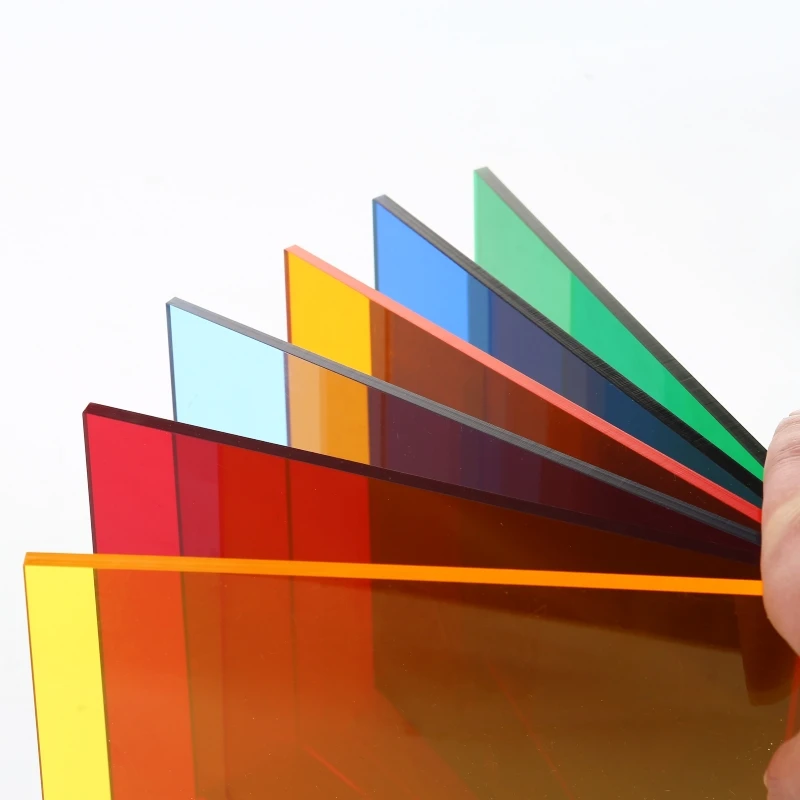 Panneau acrylique translucide coloré, décoration DIY, épaisseur: 3mm 5mm 8mm 10mm