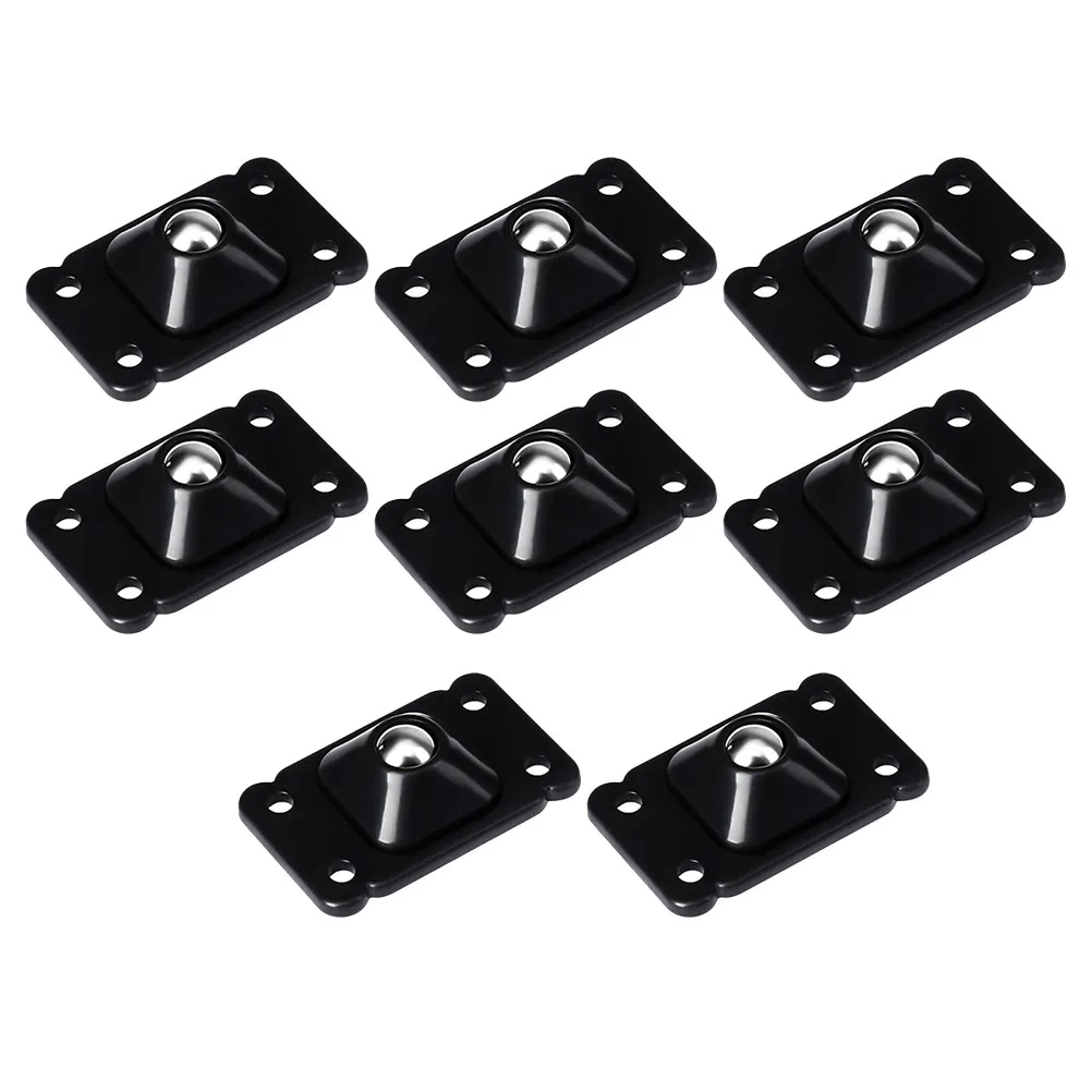8Pcs Universal Silent ABS Sticky Casters Heavy Duty Furniture Wheels for Storage Boxes Bedside Tables Side Cabinets
