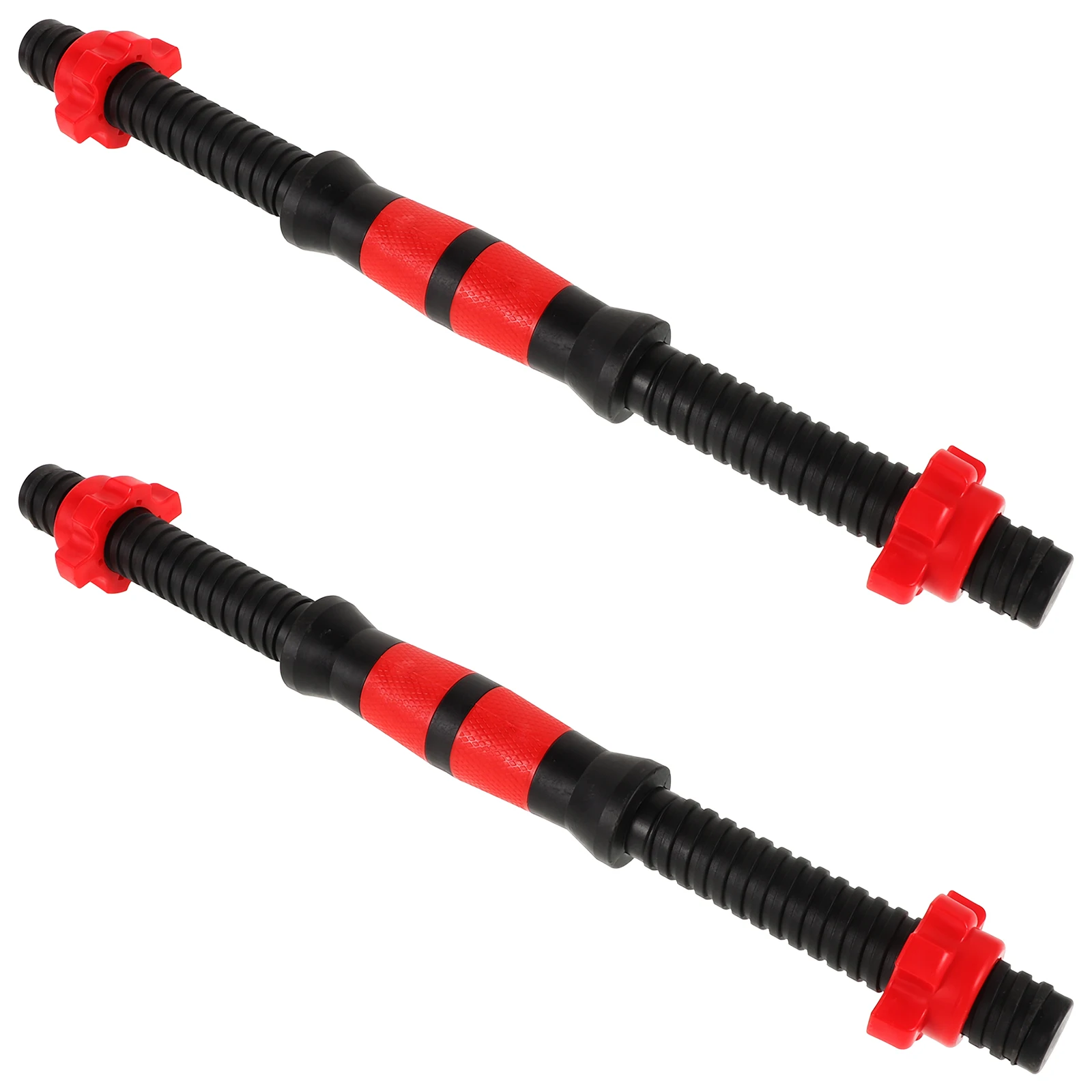 

2pcs Dumbbell Bars Steel Plastic Handles Weight Lifting Spinlock Collar Set Gym Barbells Strength Training Equipment