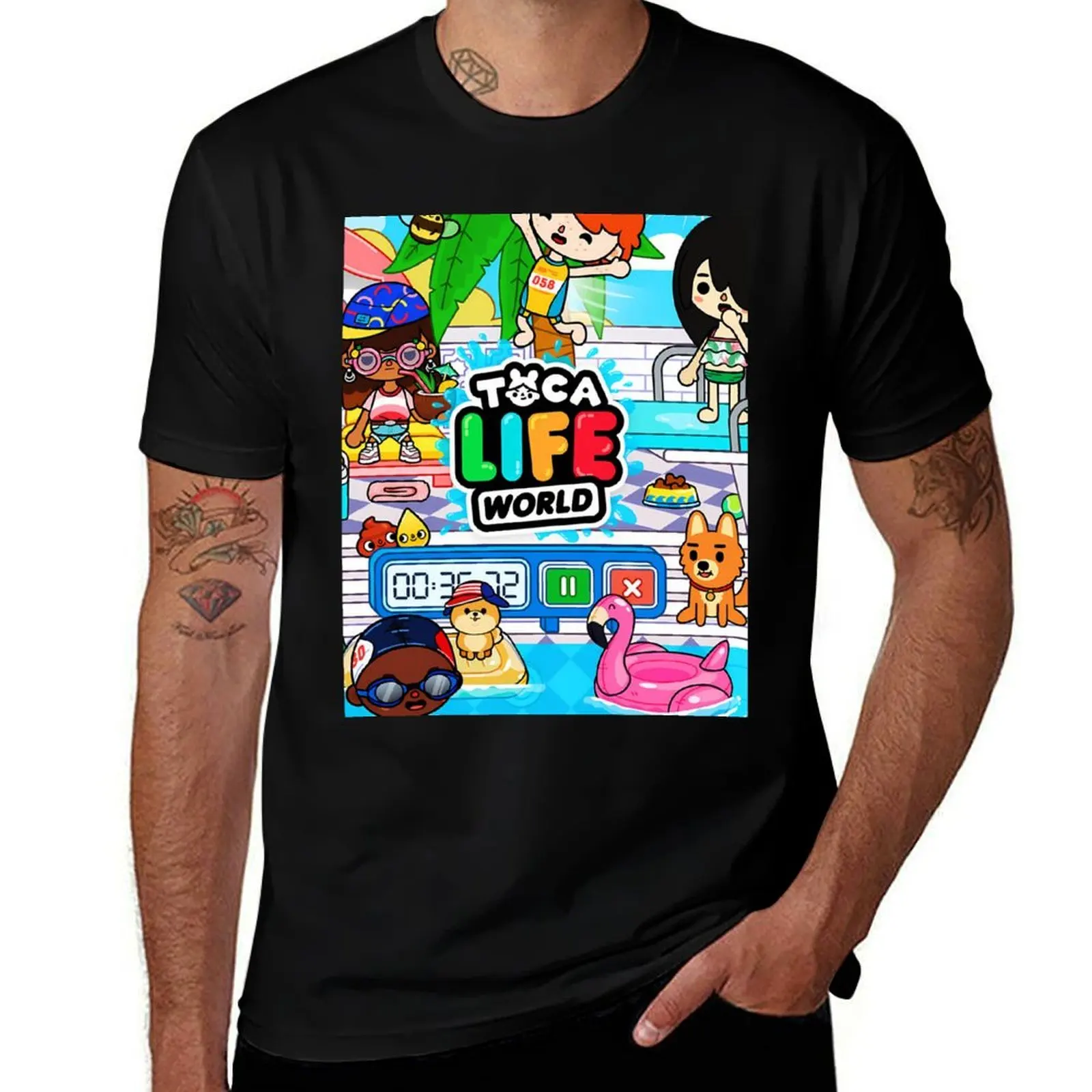 Toca Boca - Toca Life World T-Shirt man t shirts high quality luxury brand cotton t shirt pack T-Shirt