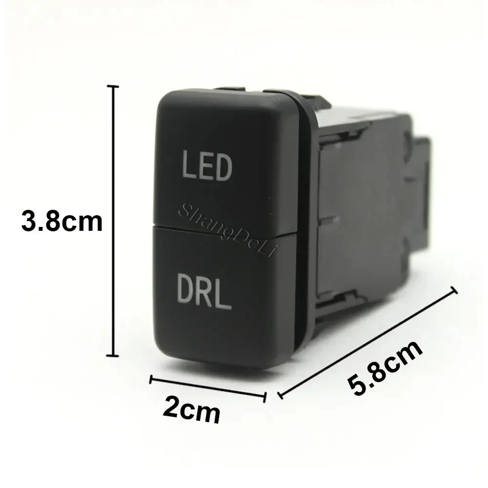 1 STÜCK Dual Switch BSM LED DRL Netzschalter Nebelscheinwerfer Scheinwerferschalter Taste Für FJ Land Cruiser Prado 120 LC100 – Detail 2