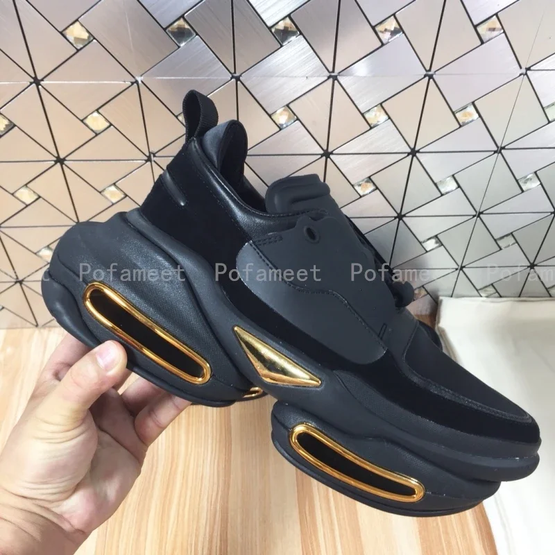 

Новые кроссовки на платформе для женщин и мужчин, повседневная обувь на толстой подошве, кроссовки с круглым носком, дизайнерская женская спортивная обувь