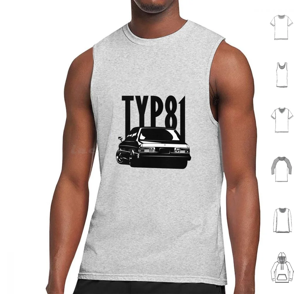 Stanced Typ81 Rear Tank Tops Print Cotton Coupe B2 80 B4 Rs2 Coupe B3 Coupe B4 80 B3 80 S2 S2 B4 S2 B3 S2 Coupe Rs2 Avant