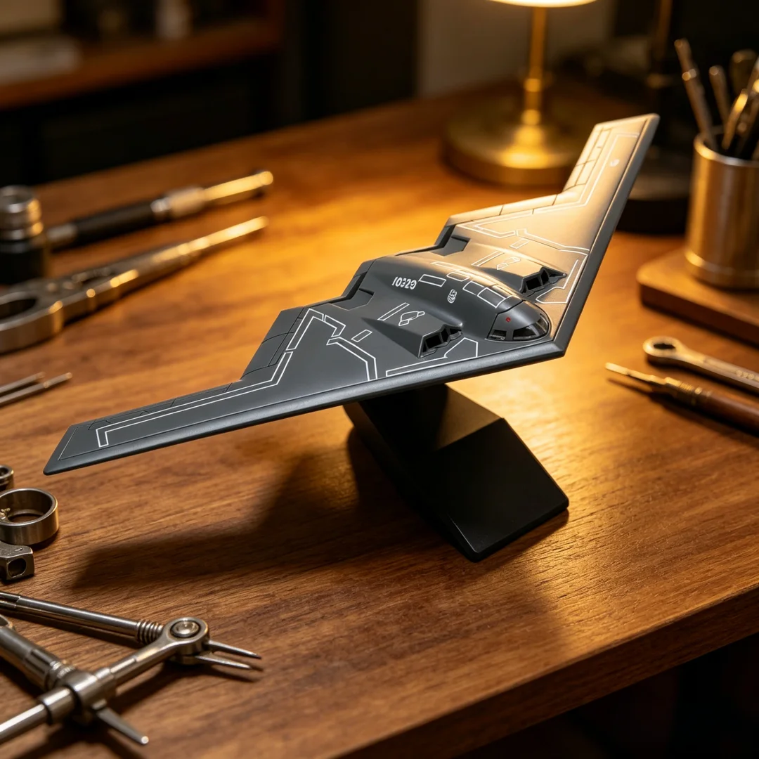 B2 1/200 Metal Scale Model (Including Base) Home Placement, Collection Decoration Creative Gift