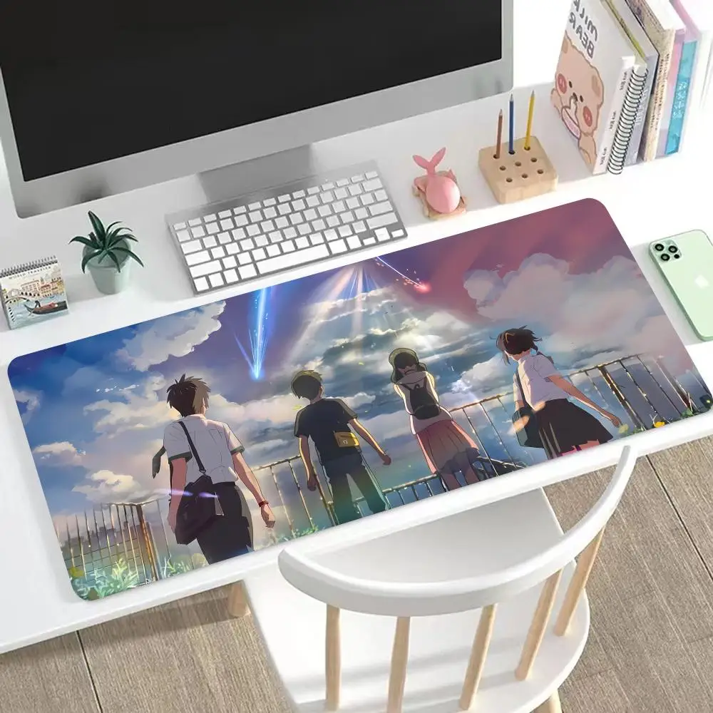 

Makoto Shinkai Your Name Mouse Pad Nice HD Mousepad Pad Extended Gaming Keyboard LargeMousepad 90x40cm XXL Gamer Mousepad