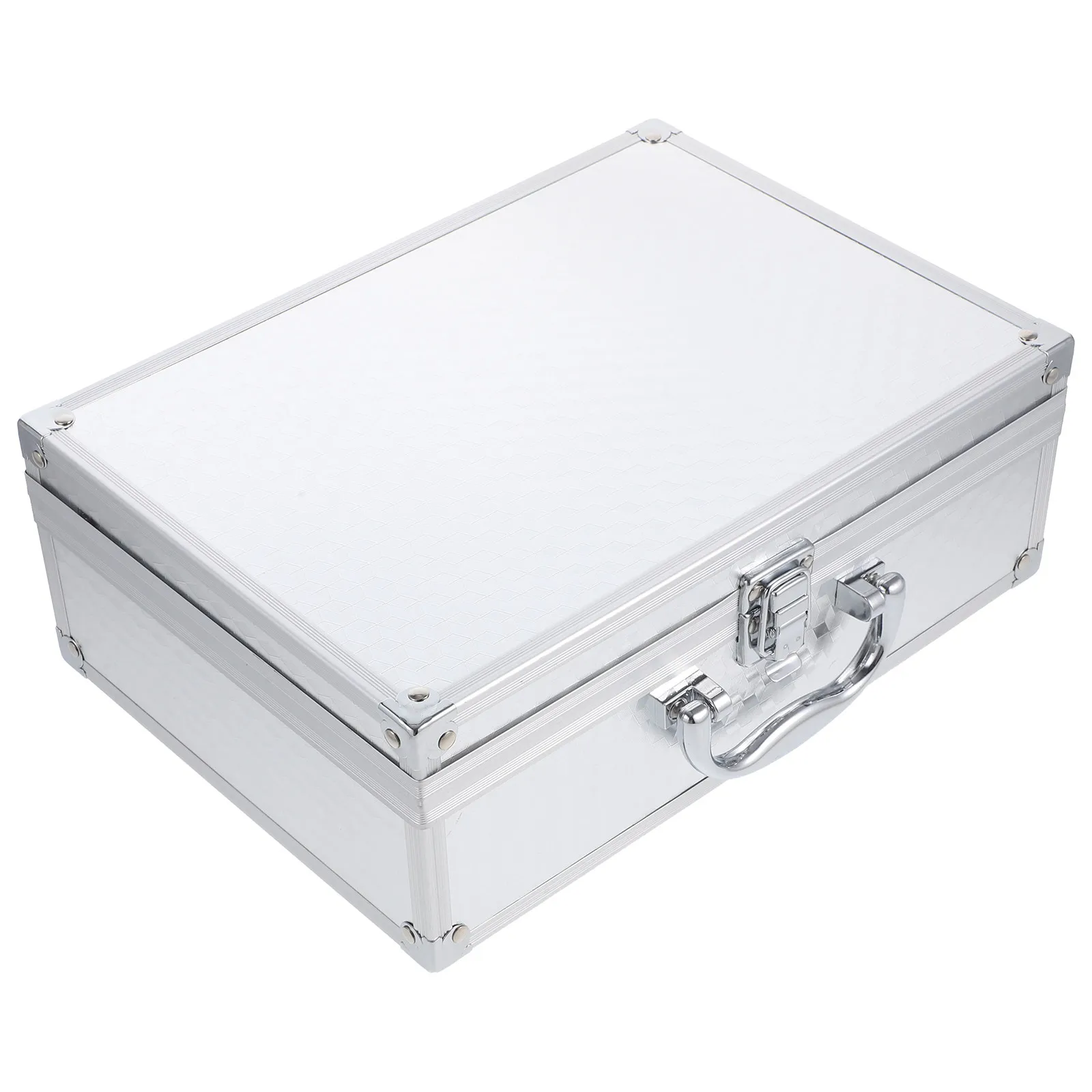 Aluminum Alloy Tool Case Portable Metal Storage Case for Travel Outdoor Use High Hardness Sturdy Long Service Life Tool Holder