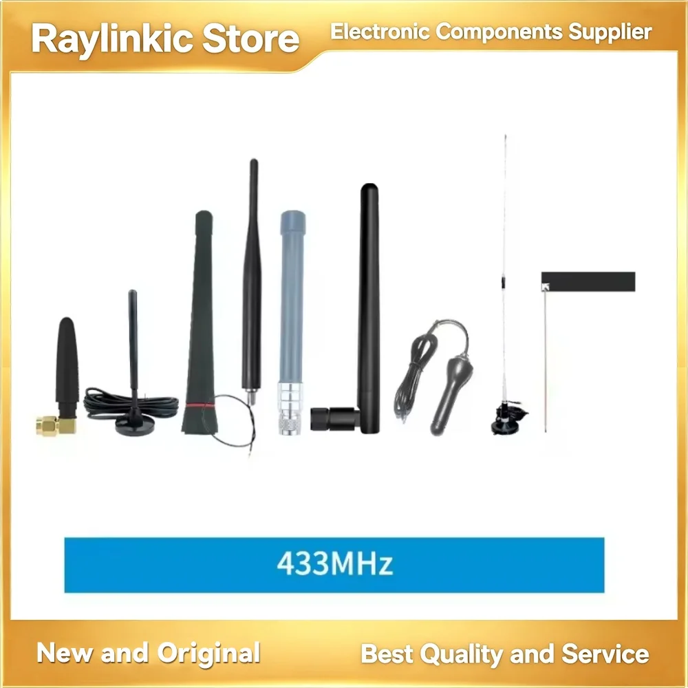 5PCS EBYTE 433MHz Rubber Foldable Antenna Series 2.5dBi SMA-J Interface for WirelessModules TX433-JK-11 TX433-JZR-6TX433-JWG-7