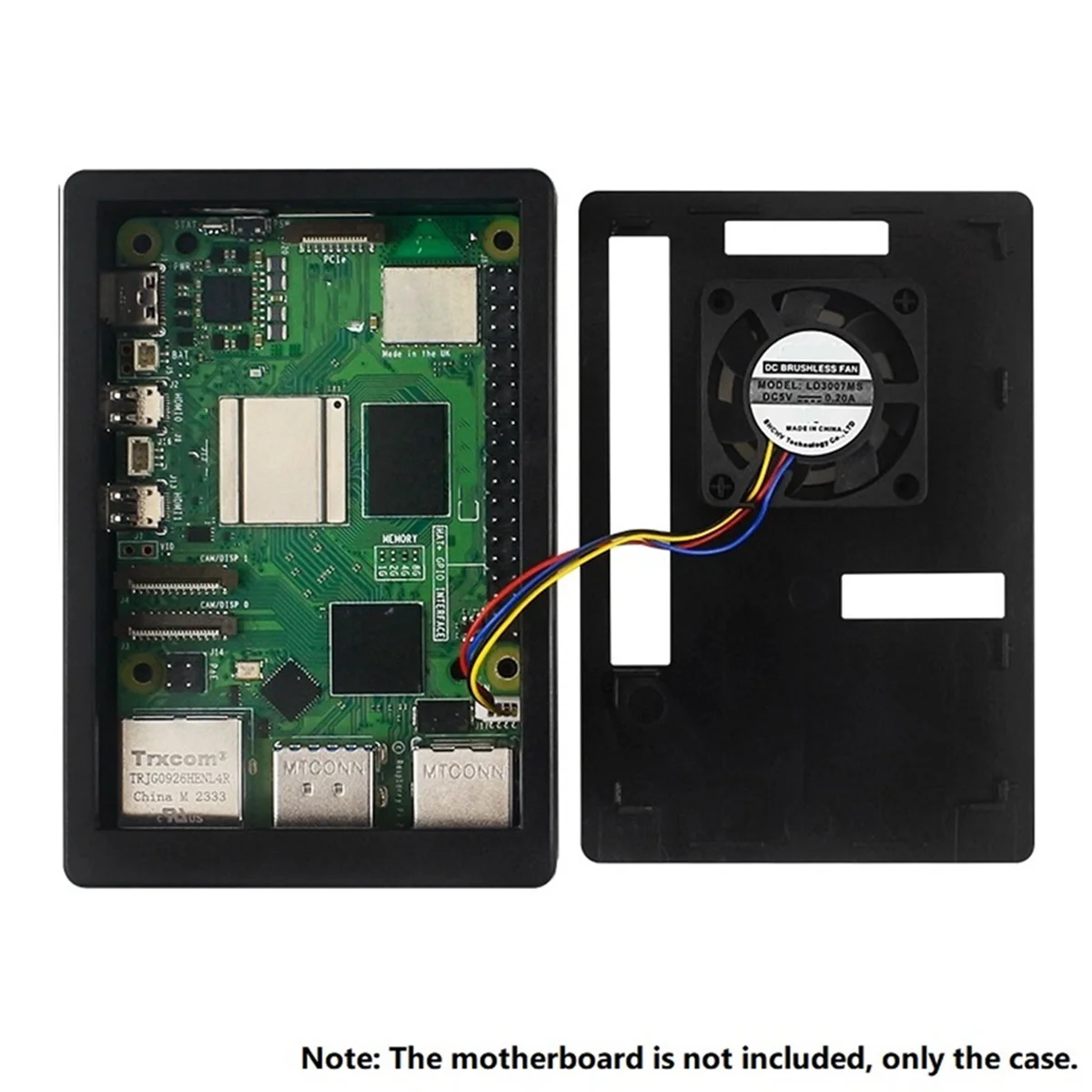 Abs Case Plastic Shell + 3.5 Inch Touchscreen Display Voor Raspberry Pi 5 5b