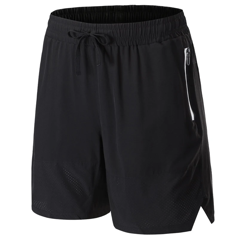 Men Sports Short Home Gym Dry Thin Workout Sweapants Fitness Bermuda Trunks Patchwork Mesh Training Basketball Running Bottoms