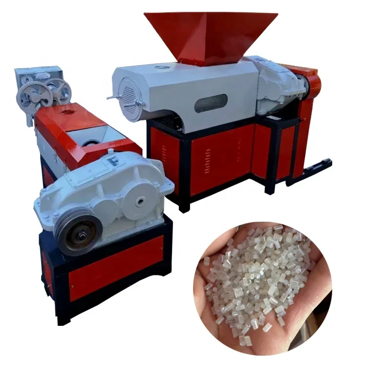 Plastic Recycling Machine Granulator Recycled Plastic Film Squeezer Pelletizer