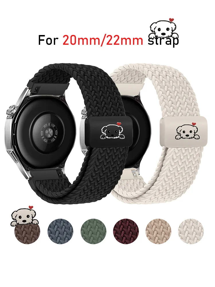 20/22mm watch straps For Samsung Galaxy Watch 8 40/44mm 8 classic Nylon Coorea Bracelet For Galaxy Watch 7/FE/6/5/4classic Strap