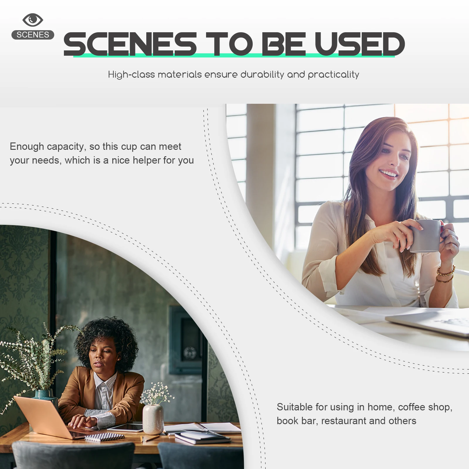 

Elegant Music Pattern Ceramic Mug Large Capacity for Coffee Tea Water Ideal Home Kitchen Office Bar Restaurant Decor Gift Choice