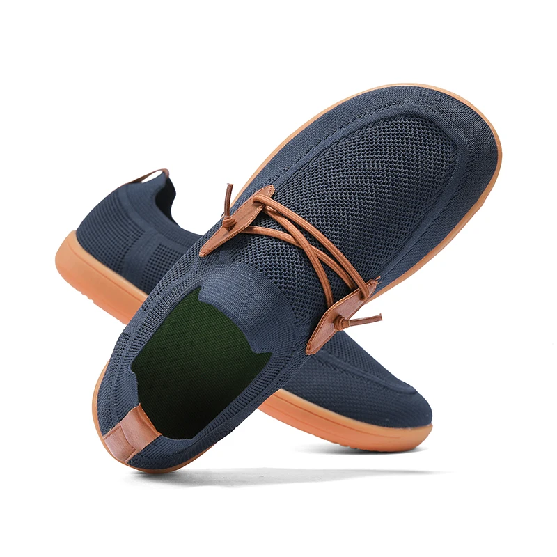 Big Size：38-50  Wide Toe Barefoot Casual Shoes for Men - Casual Minimalist Boat Shoes Non-Slip Sneakers Comfortable Walking