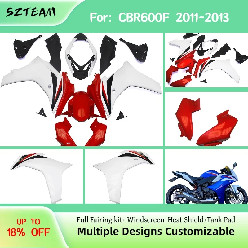 

New Custom Fairing Kit for HONDA CBR600F 2011 2012 2013 Aftermarket Motorcycle Bodywork Fairings ABS CBR 600F 11 12 13