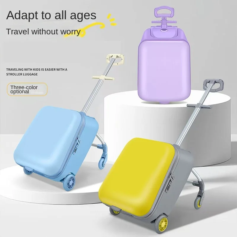 

Новый детский чемодан, 20-дюймовый чемодан для езды, съемный дорожный чемодан с паролем, легкая ручная кладь, детская переноска на посадку
