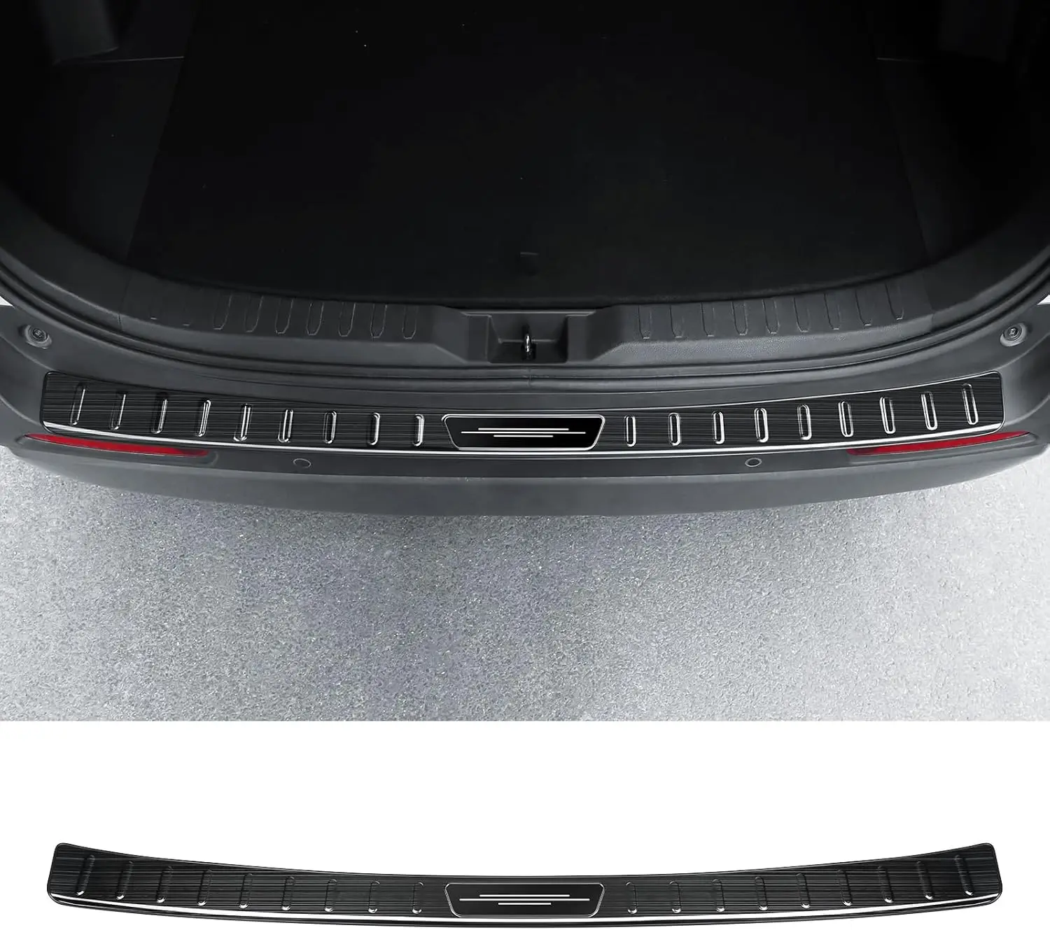 

Exterior Rear Bumper Protector for Toyota RAV4 2025-2019 Hybrid, Prime (PHEV) Accessories Stainless Steel Rear Bumper Guard