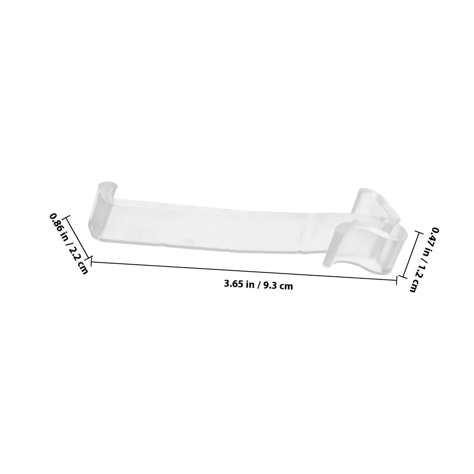 20 قطعة مقاطع الستارة العمياء العمودية البلاستيك الشفاف المخفية استبدال الستارة التجنيب حامل ستائر النوافذ أجزاء الستائر الخشبية #4